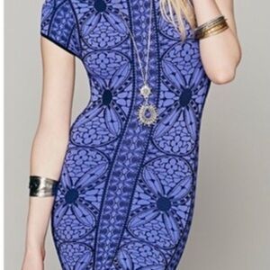 Free People Bodycon Floral Mini Dress